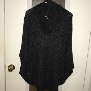 Michael Kors charcoal poncho